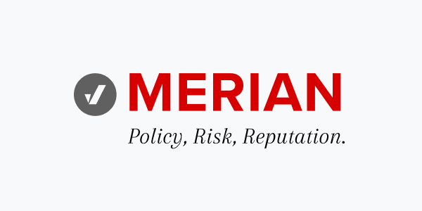 logo merian. Policy, risk, reputation